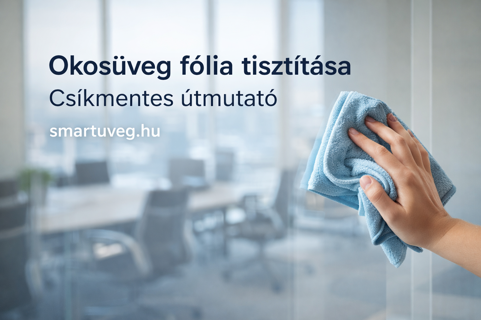Okosüveg fólia tisztítása mikroszálas kendővel – smartuveg.hu